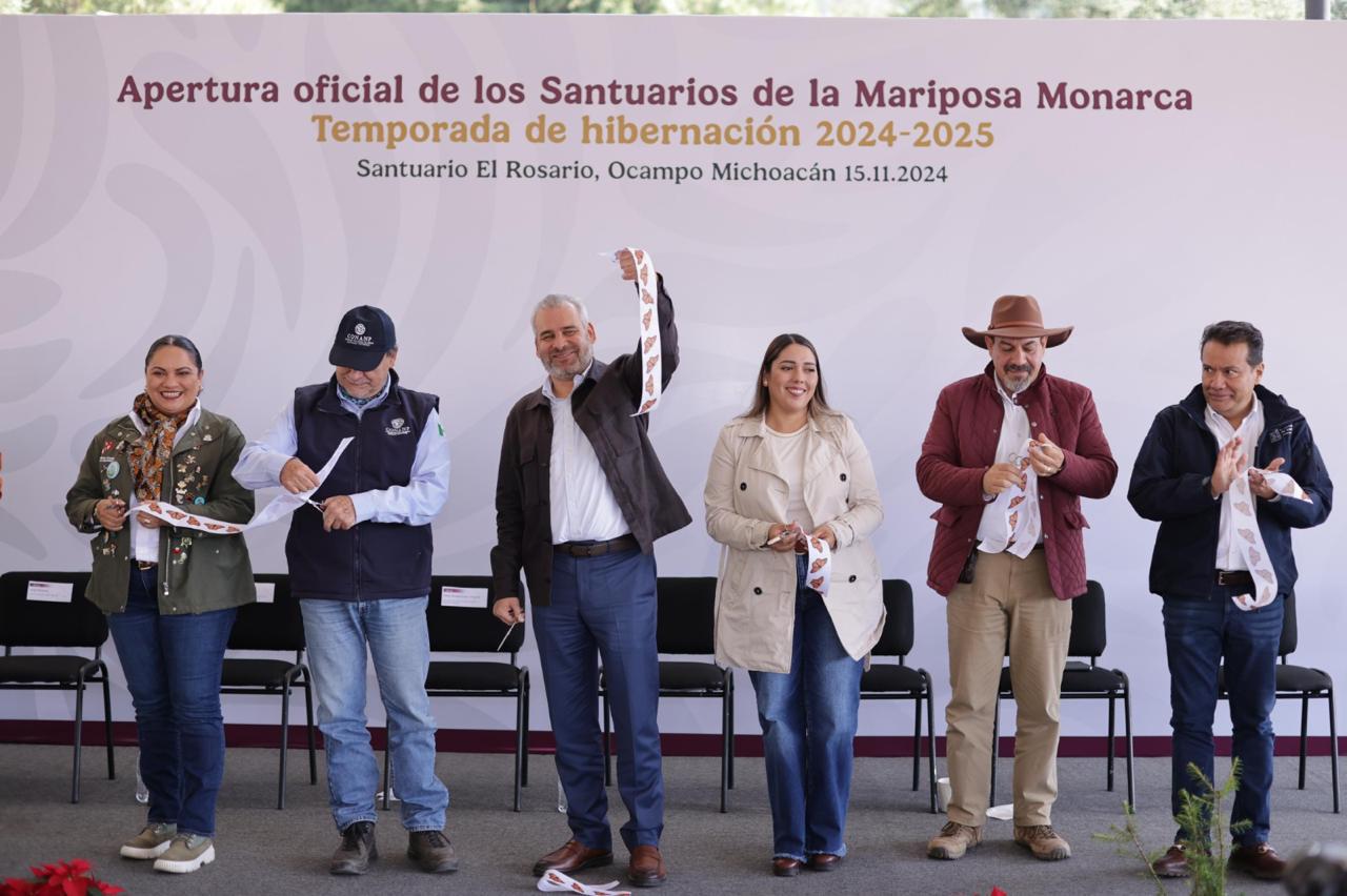 Michoacán celebra que EUA asuma responsabilidad del cuidado de la Monarca: Bedolla