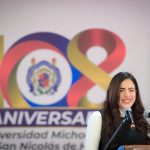 Giulianna Bugarini destaca que la UMSNH llega a sus 108 años con una reforma que le da certeza y futuro