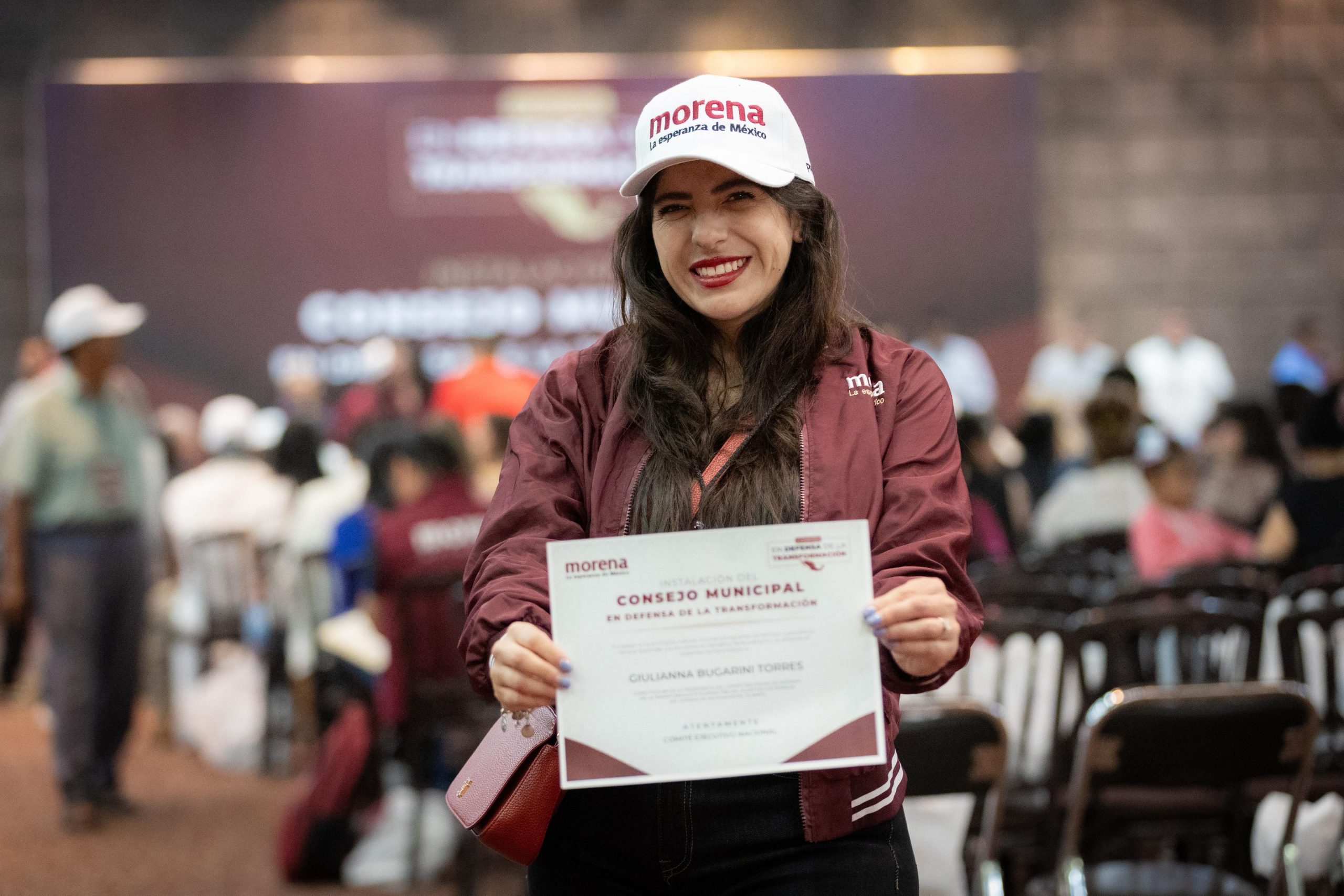 Morena se fortalece en Morelia: Giulianna Bugarini se suma a tareas de organización